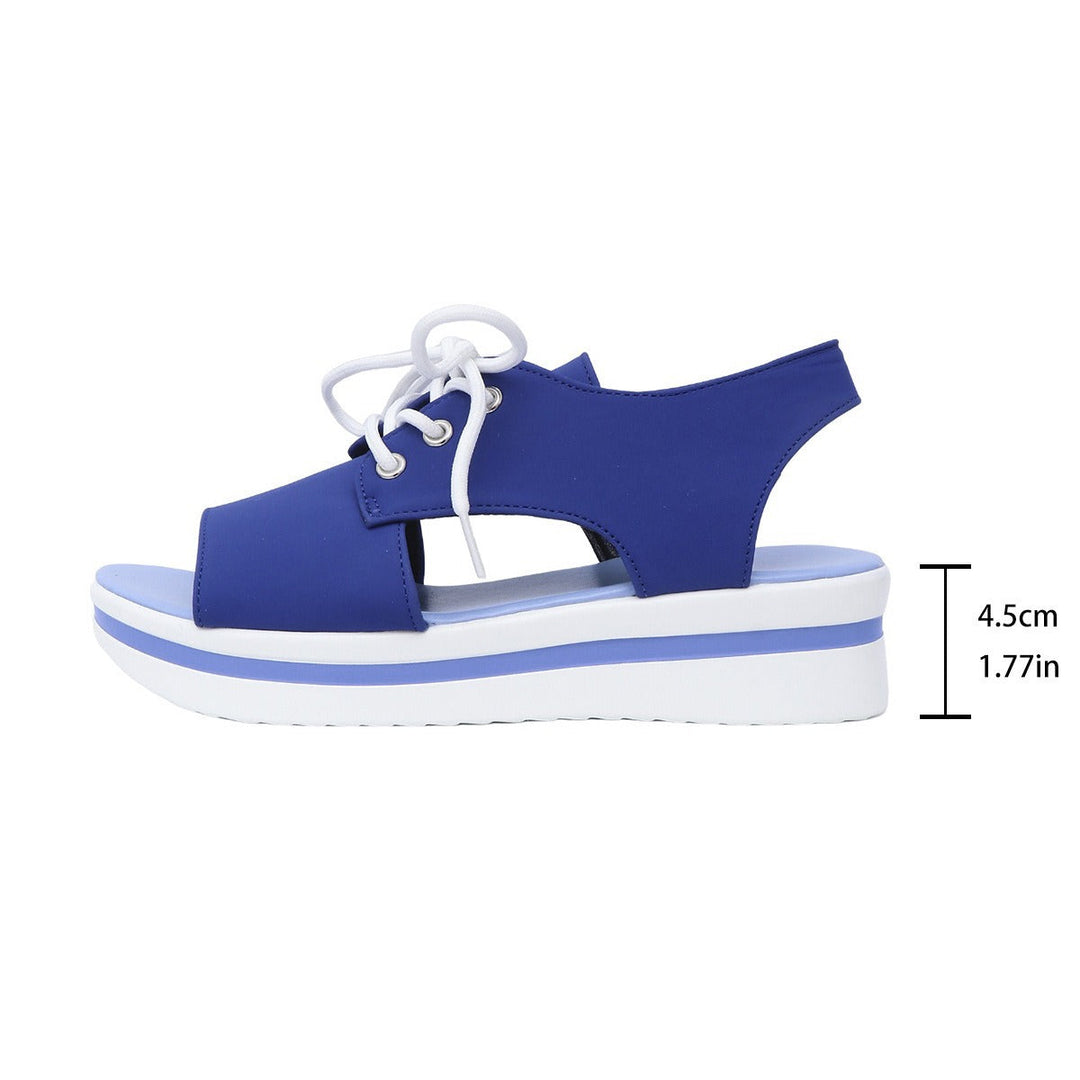 Damen Sportliche Sneaker-Sandalen mit offenem Zehenbereich und modischem Obermaterial Drune