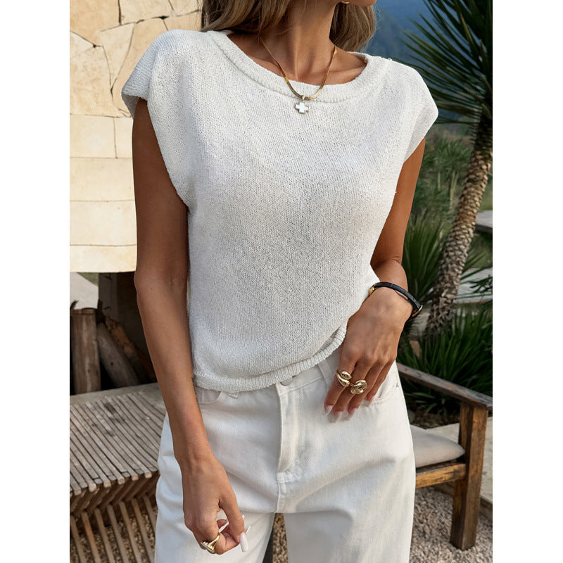 Damen Lässiges Strickoberteil mit überschnittenen Schultern und angenehm weichem Material Drune