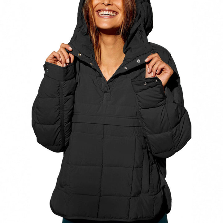 Damen Übergröße Steppjacke mit Kapuze Drune