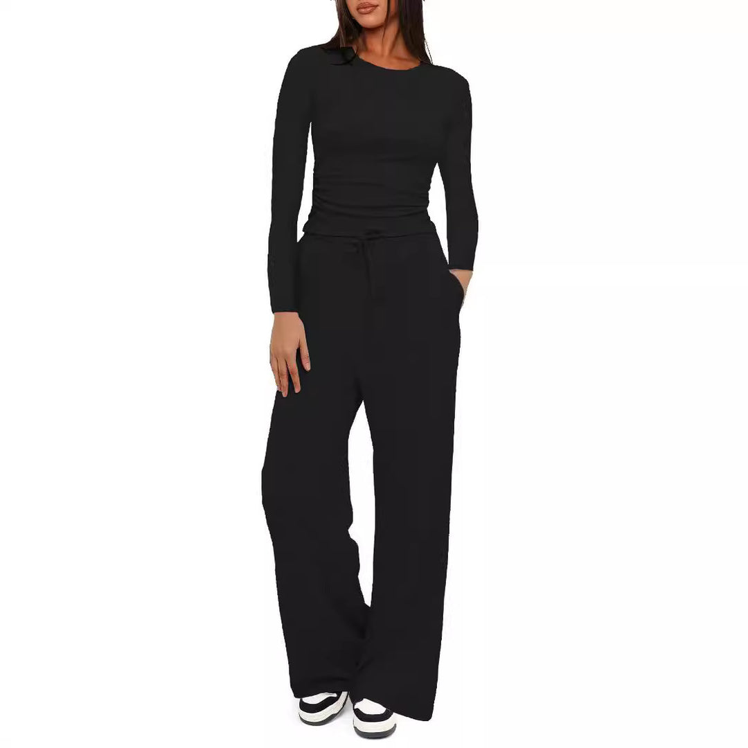 Damen entspanntes Lounge-Set mit langem Arm Drune