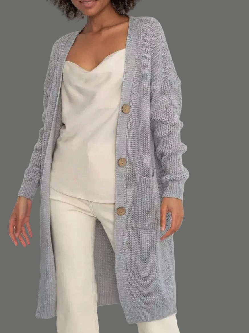 Damen Strickjacke mit hochwertigen Knöpfen Drune