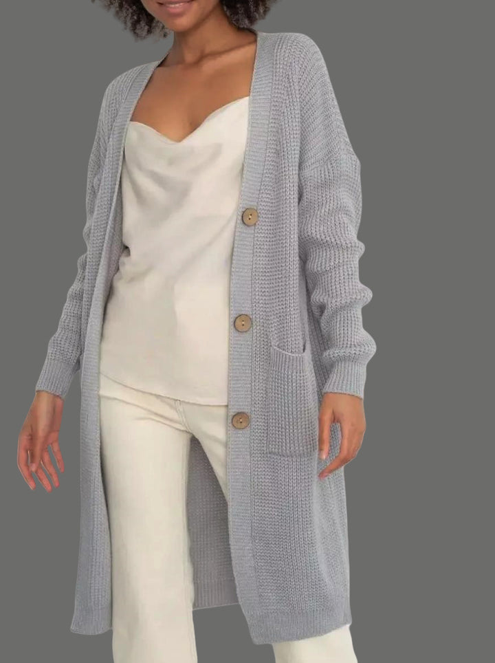 Damen Strickjacke mit hochwertigen Knöpfen Drune