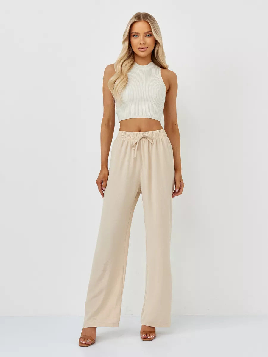Damen Weite Relaxed-Fit Hose aus leichtem Jersey Drune