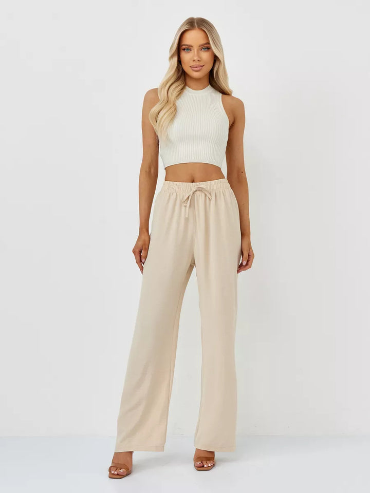 Damen Weite Relaxed-Fit Hose aus leichtem Jersey Drune