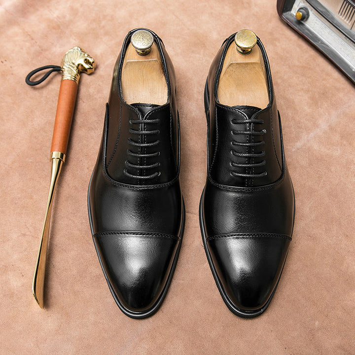 Damen elegante Schnürschuhe aus hochwertigem Leder Drune