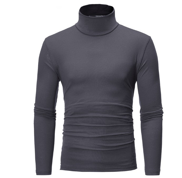 Herren eleganter Rollkragenpullover aus bequemen Stretchmaterial Drune