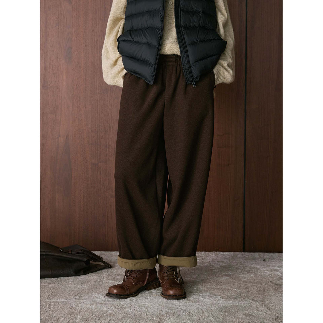 Damen bequeme Chino-Hose mit hohem Bund und lässigem Schnitt Drune