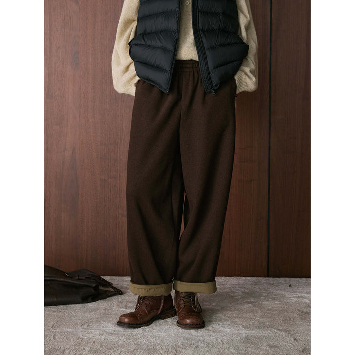 Damen bequeme Chino-Hose mit hohem Bund und lässigem Schnitt Drune