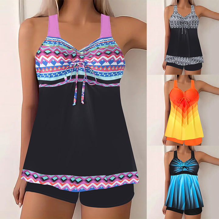 Drune Tankinis mit geometrischem Print