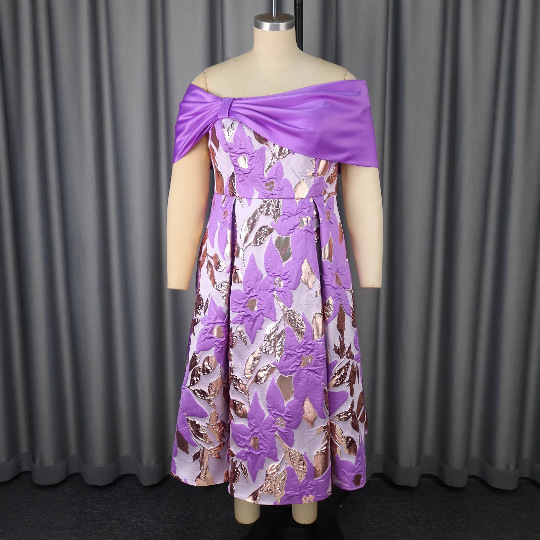 Damen Glamouröses Abendkleid mit Drapierung Drune