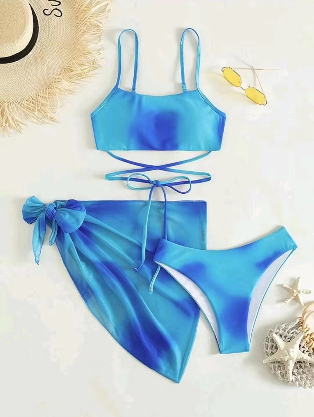 Damen Bikini-Set mit stylischem Wickeltuch Drune