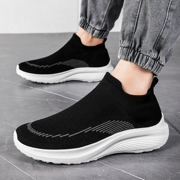 Herren nan sockenähnliche Strick-Sneaker mit nahtlosem Obermaterial und stoßdämpfender Sohle Drune