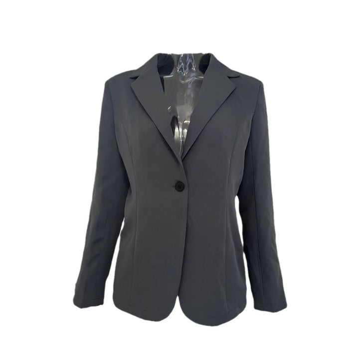 Damen eleganter Blazer mit schmaler Passform und feinem Strukturmuster Drune