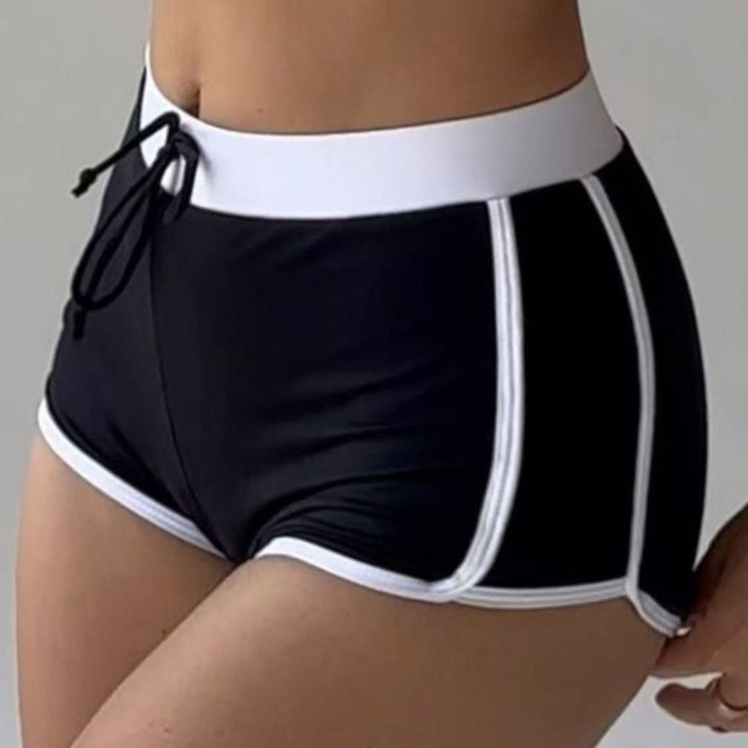 Damen Sport-Bikini-Set mit verstellbarem Oberteil und hoher Bundhöhe Drune