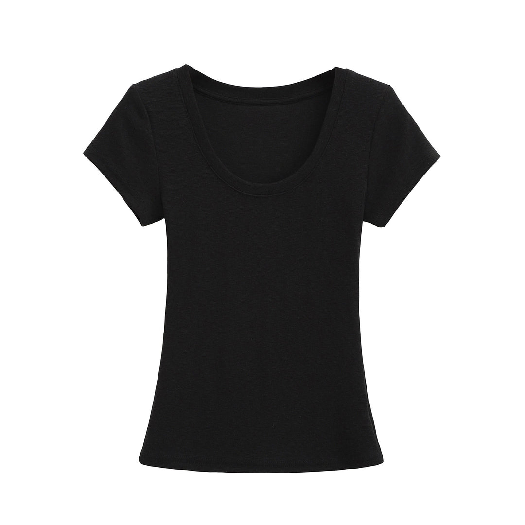 Damen Rundhals T-Shirt aus atmungsaktivem Material mit strukturierter Oberfläche Drune