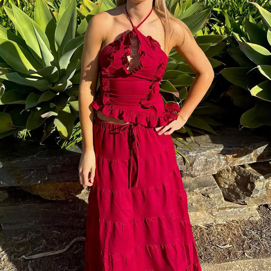 Damen Blusenkleid mit floralen Details Drune