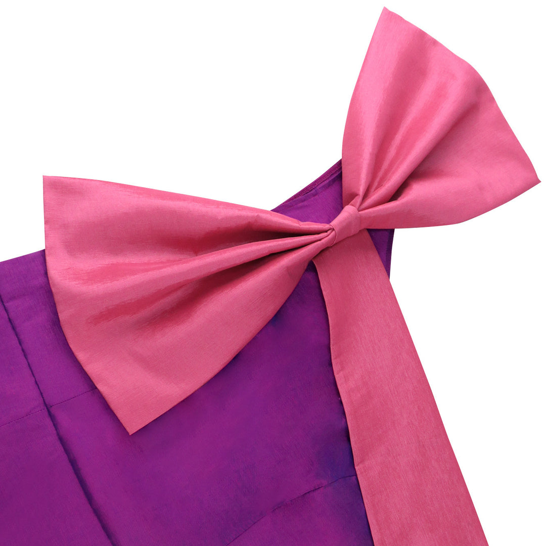 Damen elegantes Kleid mit asymmetrischem Rüschenakzent Drune