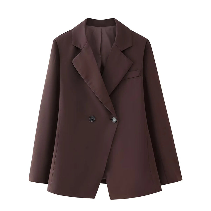 Damen elegante Blazerjacke im klassischen Schnitt Drune