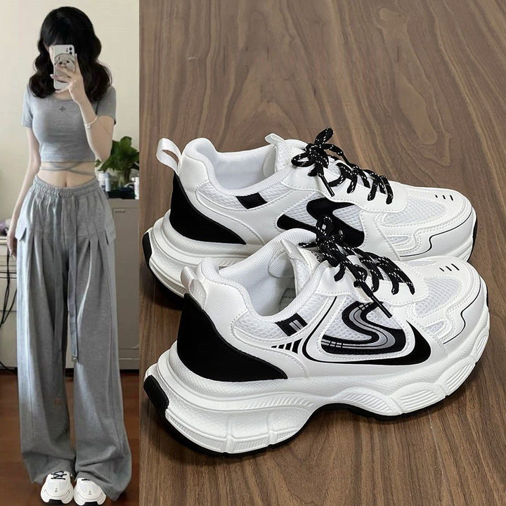 Damen Sportliche Sneakers mit atmungsaktivem Obermaterial und dämpfender Sohle Drune