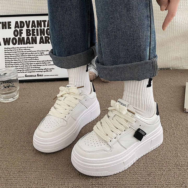 Damen Modische Plattform Sneakers Drune