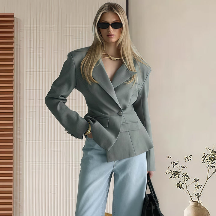 Damen Elegante Blazerjacke im modernen Schnitt Drune