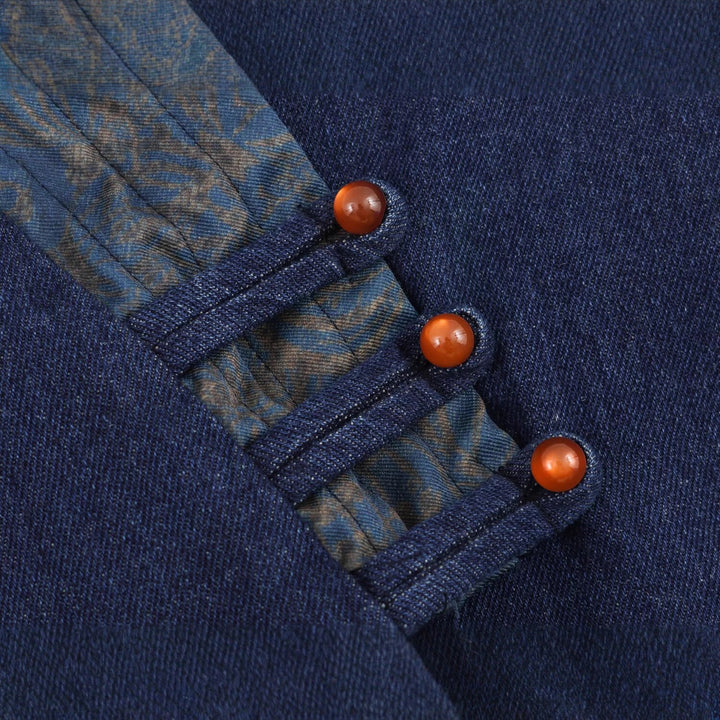 Damen elegante Kombi-Jacke im asiatischen Stil mit Kimono-Details Drune