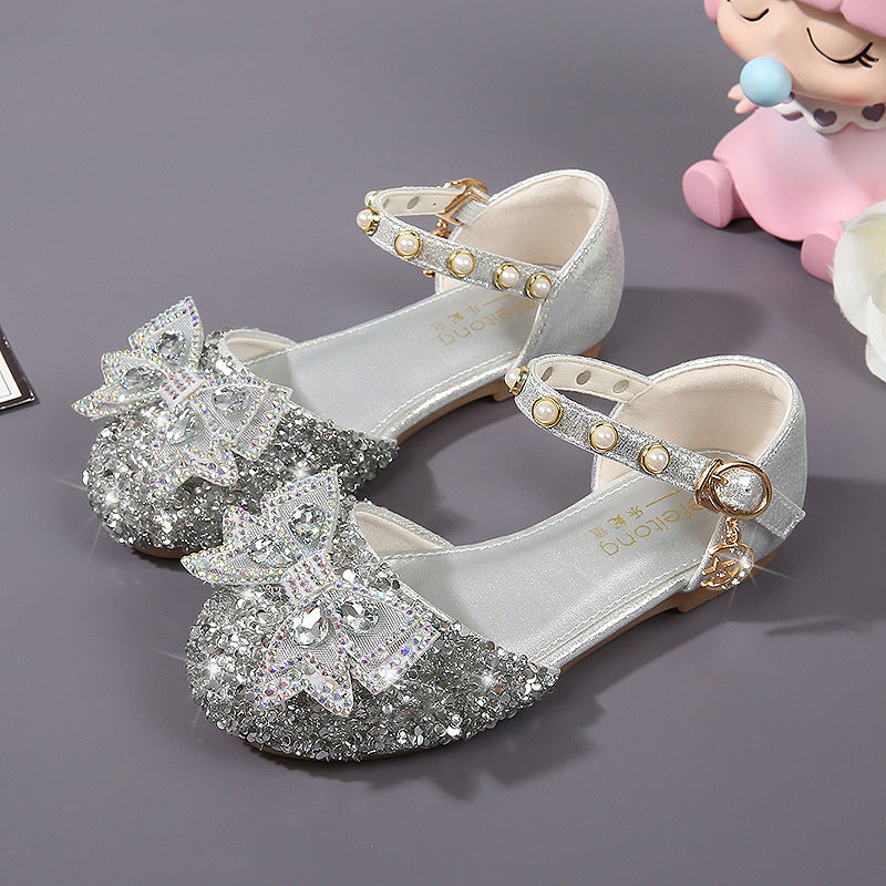 Mädchen Ballerina mit Glitzer und dekorativen Schleifen Drune