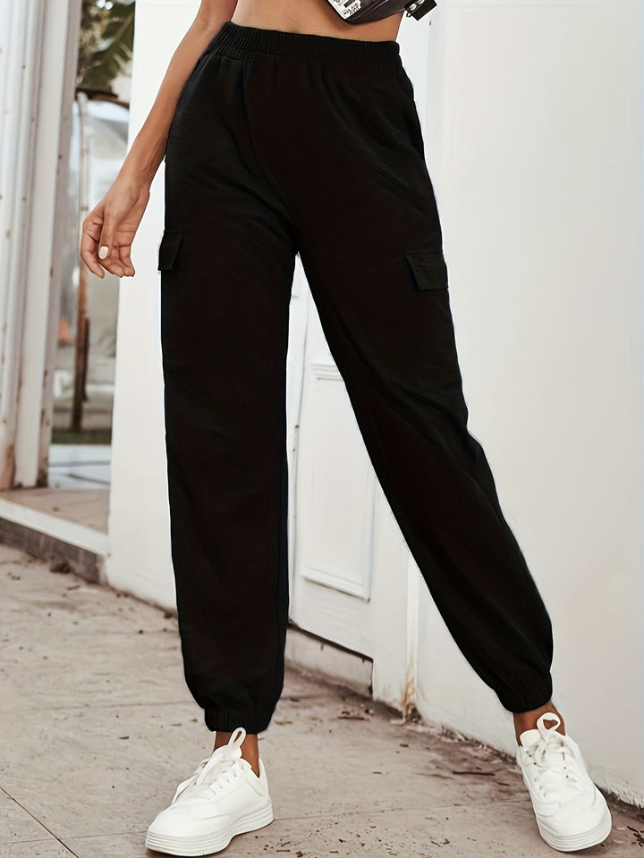 Damen Cargo-Hose mit elastischem Bund und praktischen Taschen Drune