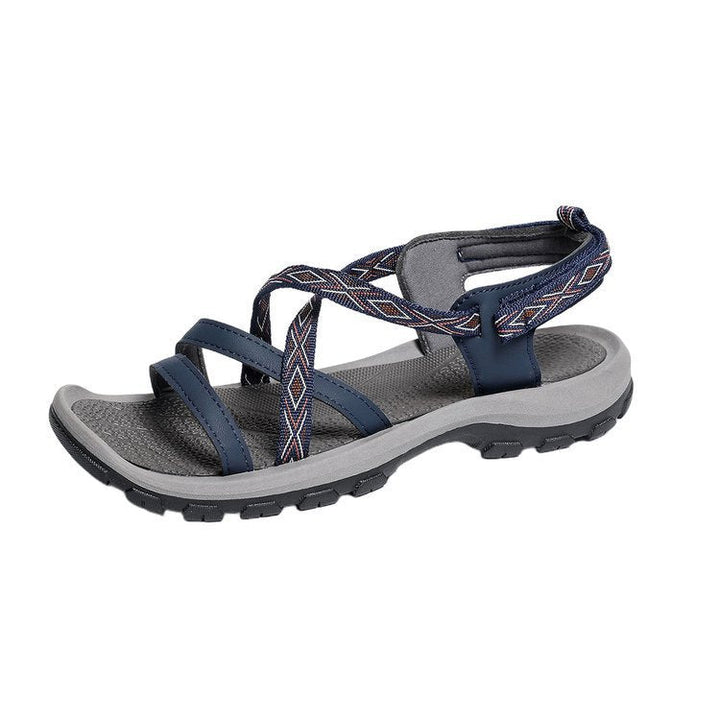 Damen Sportliche Trekking-Sandalen mit verstellbarem Riemen und gepolsterter Sohle Drune
