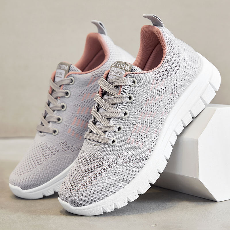 Damen Hochleistungs Atmungsaktive Lauf Sneakers mit Gepolstertem Support Drune