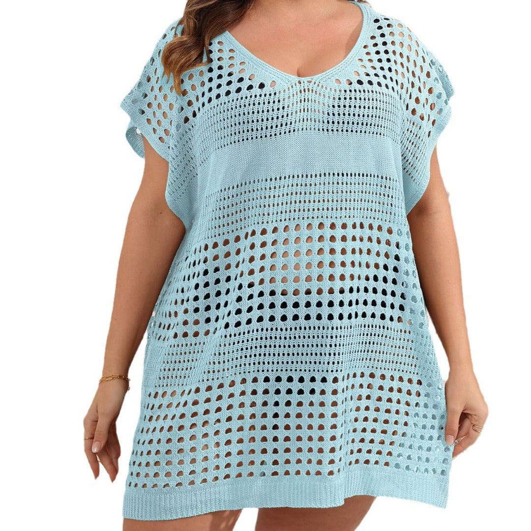 Damen luftiger Strandsarong mit durchbrochenem Muster Drune