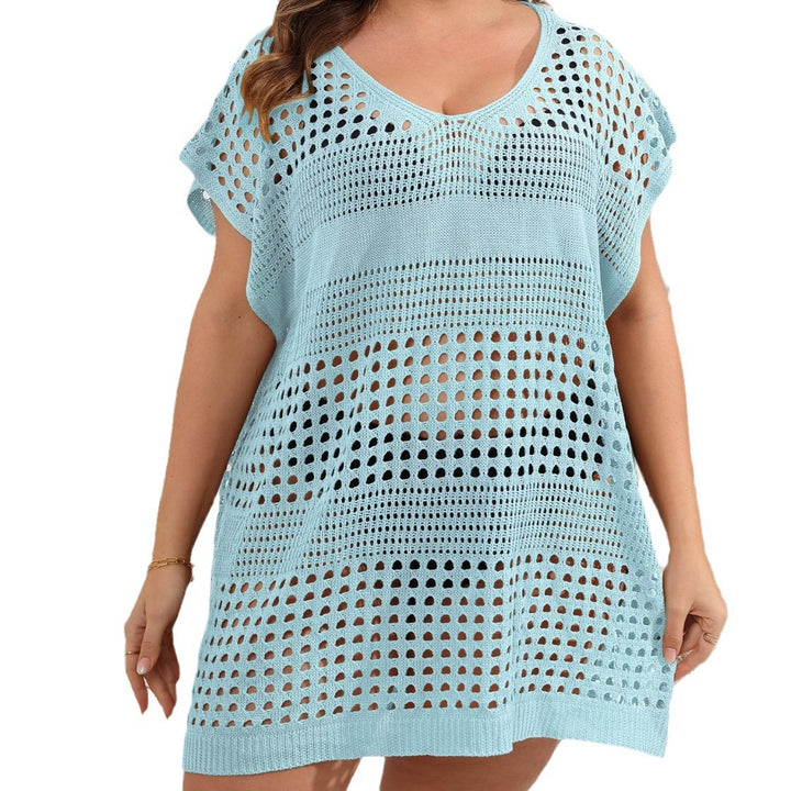 Damen luftiger Strandsarong mit durchbrochenem Muster Drune