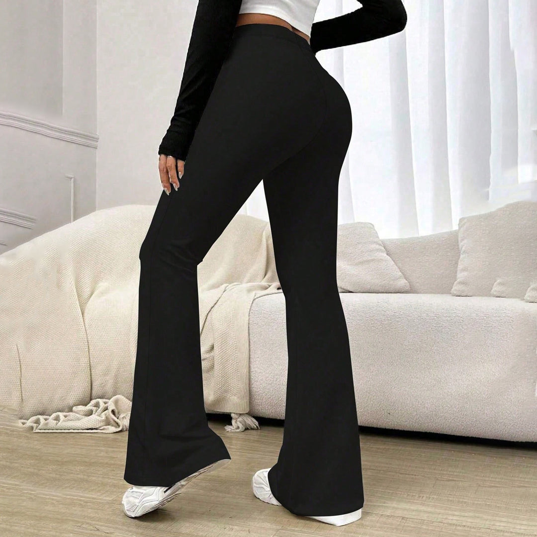 Damen Hohe Taille Flared Pants Drune