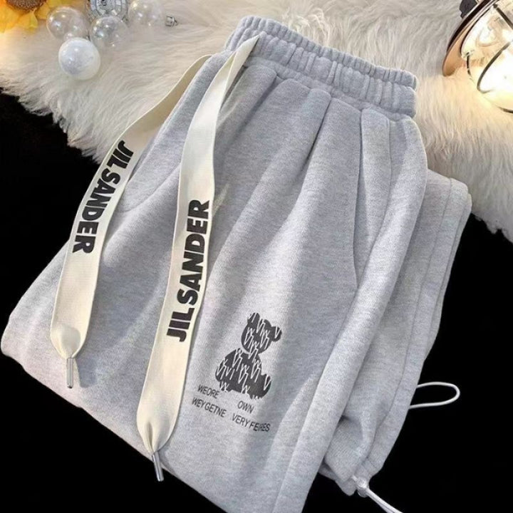 Damen Sweatpants mit funktionalem Design und elastischem Bund Drune