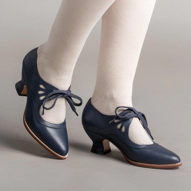 Damen elegante und komfortable Tanzschuhe mit nostalgischem Design und niedriger Absatzhöhe Drune
