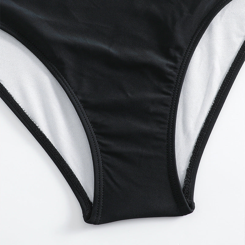 Damen Einteiler Badeanzug mit modischem Wickeldesign und figurformender Wirkung Drune