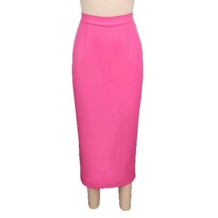Damen eleganter Bleistiftrock mit hohem Bund und Taschendetails Drune