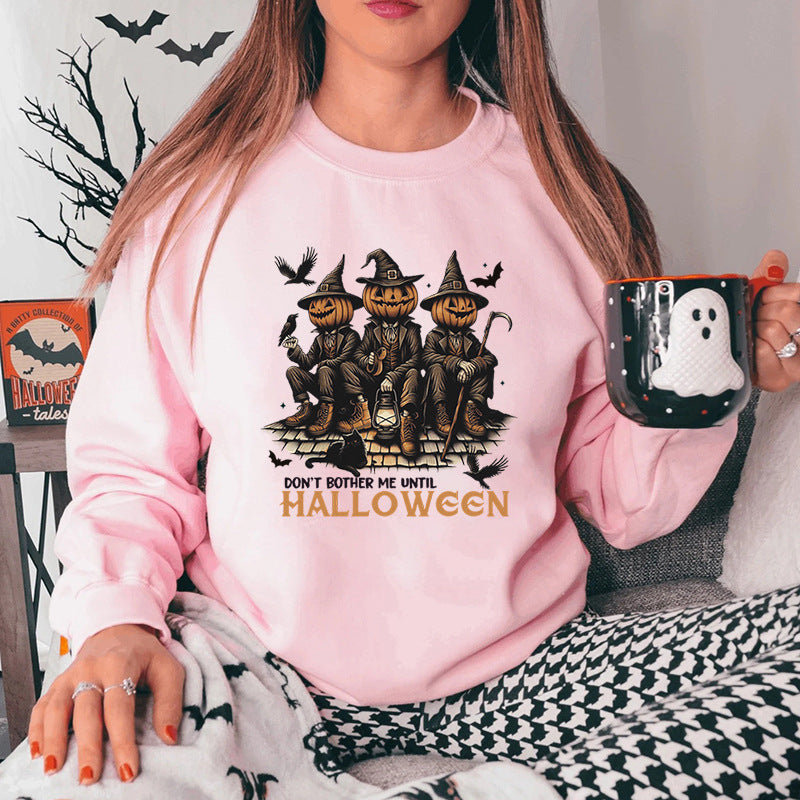 Damen Sweatshirt mit saisonalem Halloween-Motiv und gemütlichem Schnitt Drune