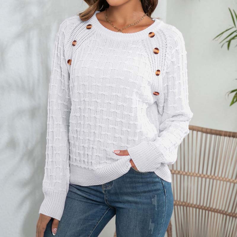 Drune | Pullover Aus Einfarbiger Strickware