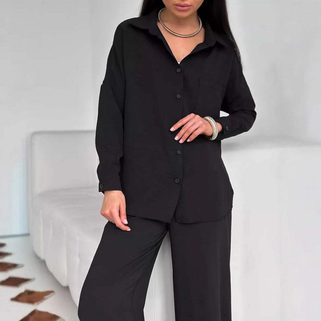 Damen Trendige Hemdbluse mit lockerer Passform Drune
