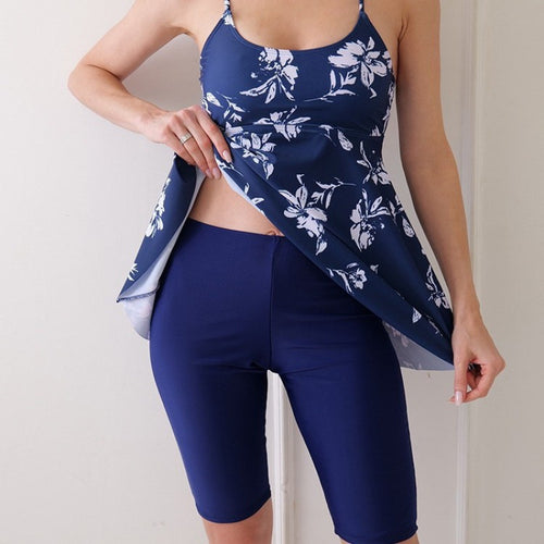 Damen Tankini mit elegantem Schnitt und figurbetonender Passform Drune