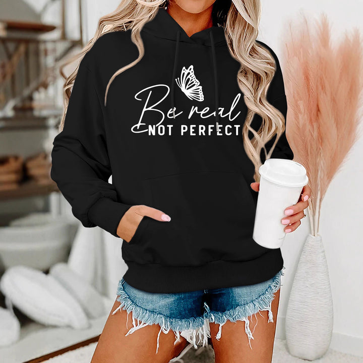 Damen Kapuzenpullover mit kreativem Motiv und bequemer Schnittführung Drune