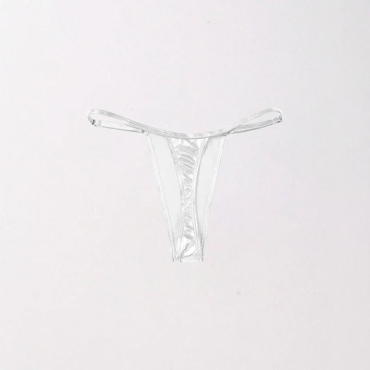 Damen Hochwertiger Metallic-String-Tanga mit verstellbaren Trägern Drune