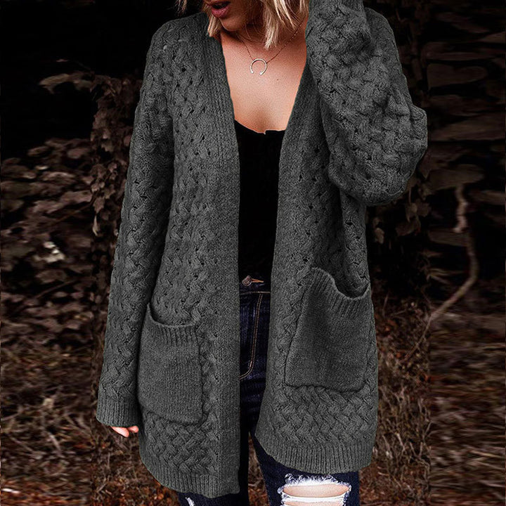 Damen Strickjacke mit strukturiertem Muster und praktischen Taschen Drune