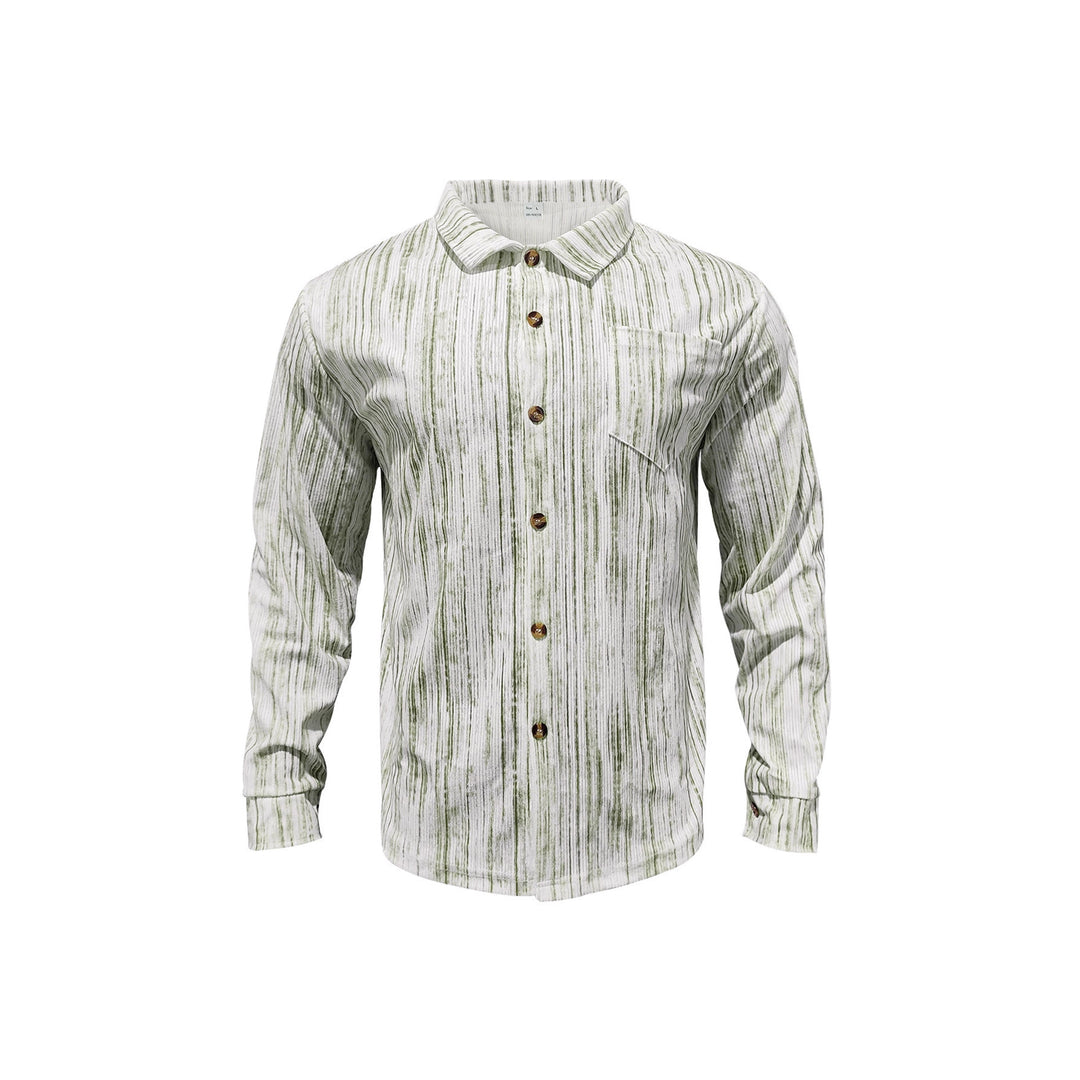 Herren Modische Hemdbluse mit gestreiftem Design Drune