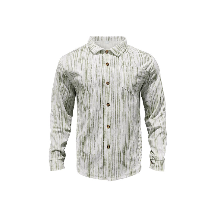 Herren Modische Hemdbluse mit gestreiftem Design Drune