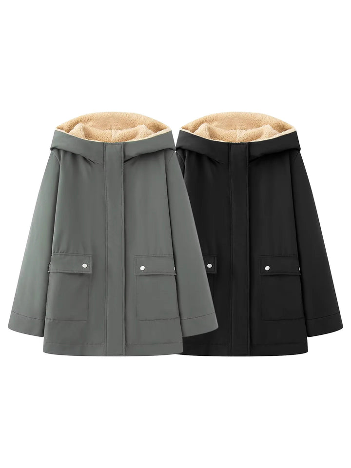 Damen Übergangsjacke mit kuscheligem Innenfutter und praktischen Taschen Drune