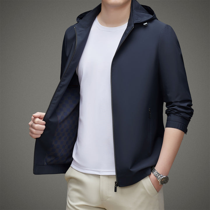 Herren leichte Sportjacke mit modernem Schnitt und praktischen Taschen Drune