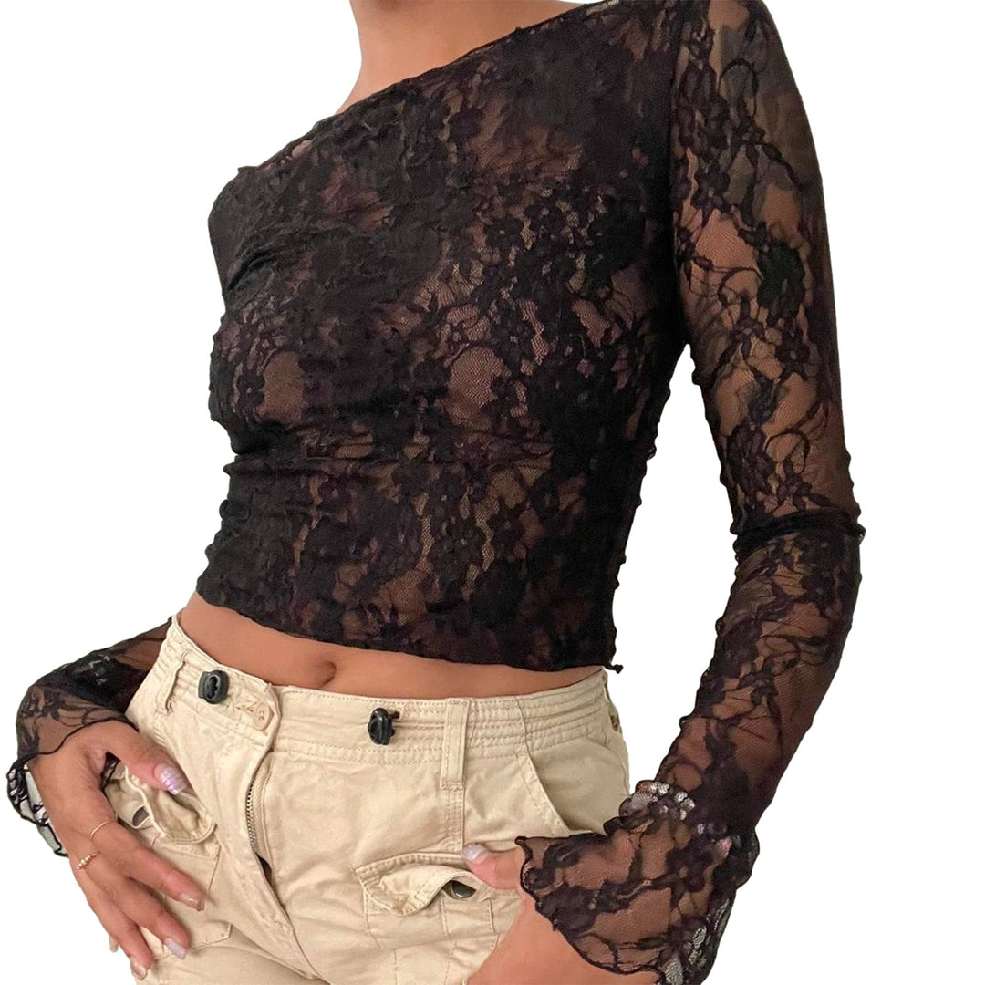 Damen Spitzentop Drune