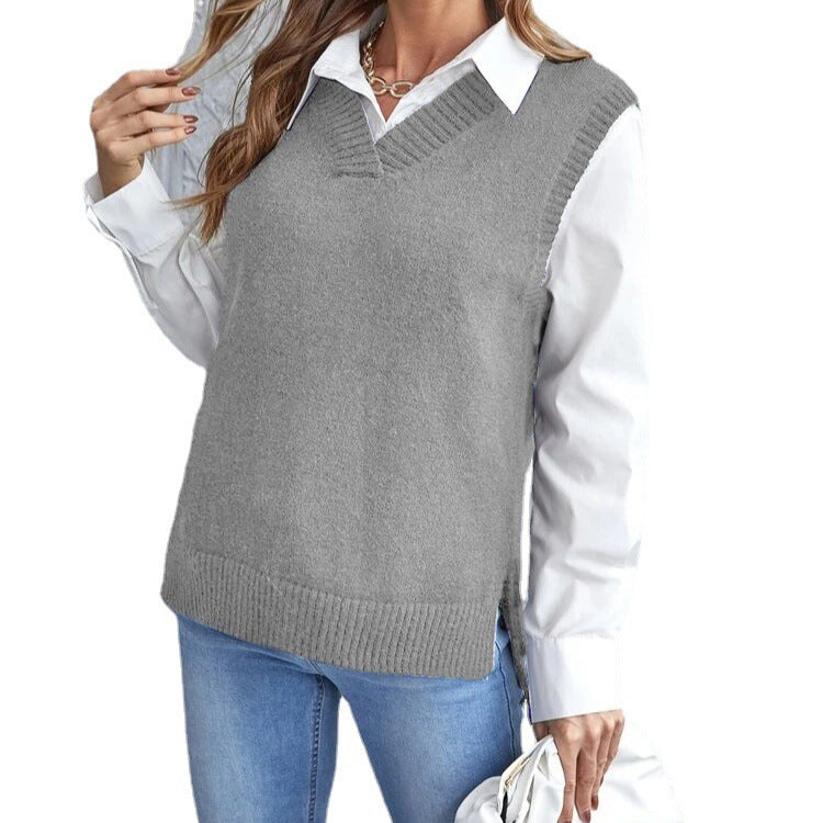 Damen lässiger Layering-Pullover Drune